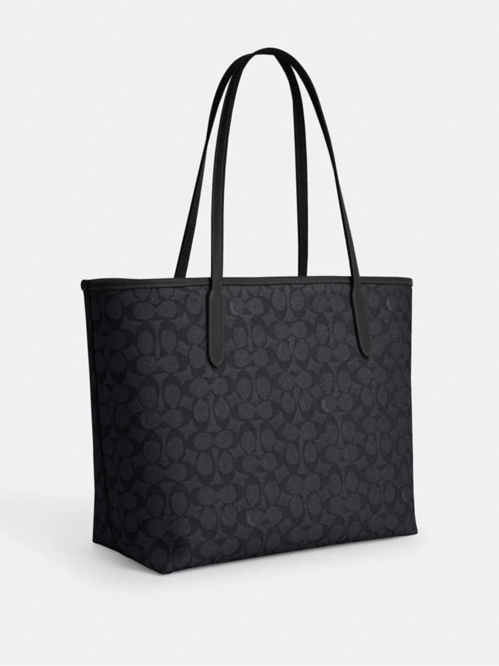 Coach City Tote in Signature Canvas (Gunmetal Hardware) - Picture 2 of 10